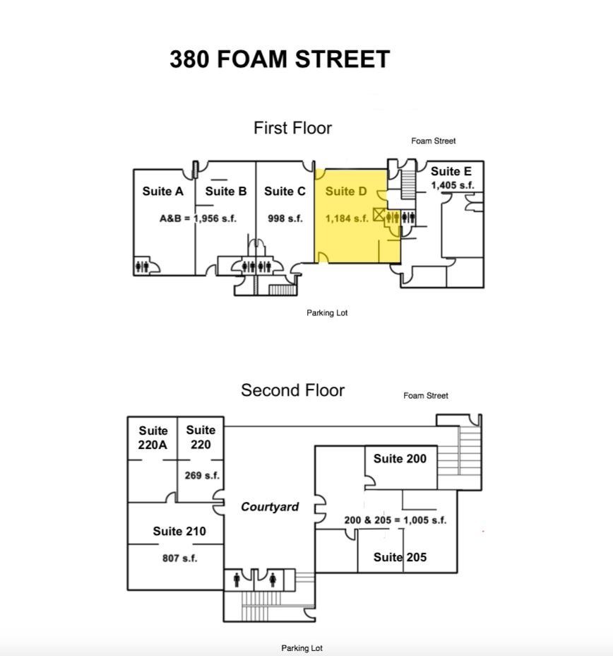 380 Foam Street Floor Plan Mahoney Associates Commercial Real Estate